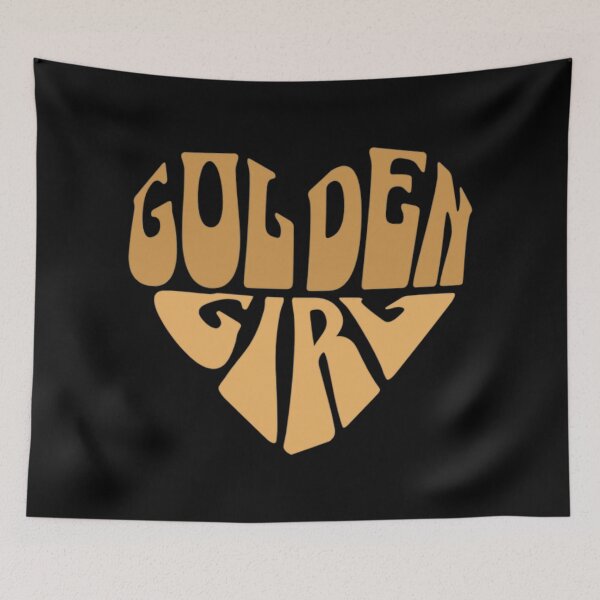 Item preview, Golden girl, heart, typography designed and sold by Pratyush1111.