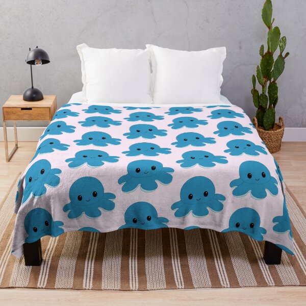 Item preview, Happy Blue Moody Reversible Octopus designed and sold by ShopBabyFace.