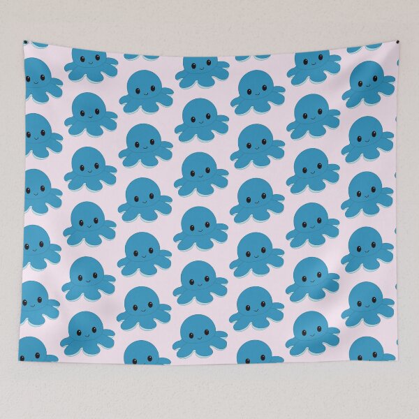 Item preview, Happy Blue Moody Reversible Octopus designed and sold by ShopBabyFace.