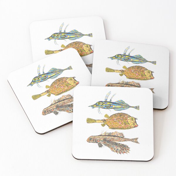 Item preview, Watercolor engraving fish designed and sold by 3-Petits-Lapins.