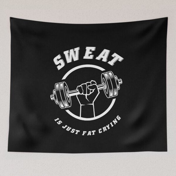 Item preview, Sweat Is Just Fat Crying - Bodybuilder - Funny Gym Quote designed and sold by ImagesDesigns.