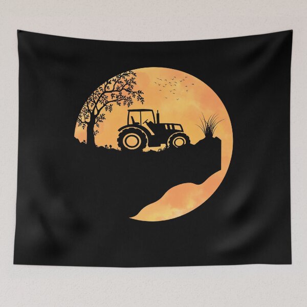 Item preview, Tractor Art Cute Tractor Sunset Vintage For Tractor Lovers Cute Farm Farming Tractors Graphic designed and sold by Thecitiesstore.
