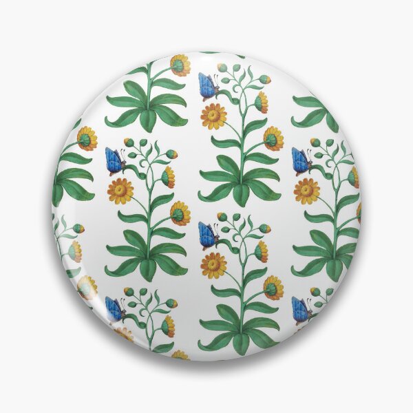 Item preview, Calendula watercolor with blue butterfly  designed and sold by Pelastore.