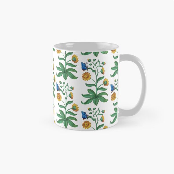 Item preview, Calendula watercolor with blue butterfly  designed and sold by Pelastore.