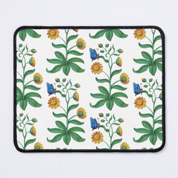 Item preview, Calendula watercolor with blue butterfly  designed and sold by Pelastore.