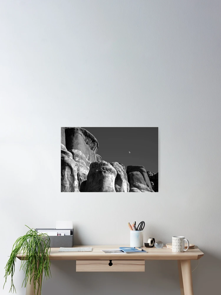 Thumbnail 2 of 3, Poster, Red Rock Moon designed and sold by The Studio Red.