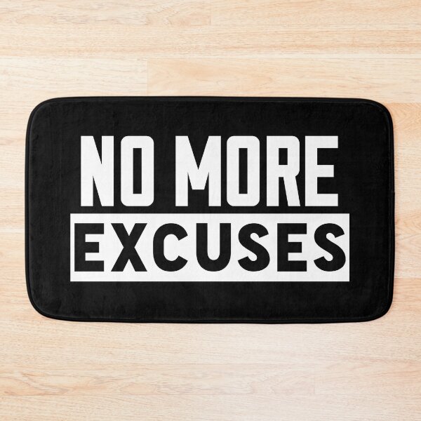Item preview, No More Excuses - Motivational Quotes designed and sold by EnzoVectorism.