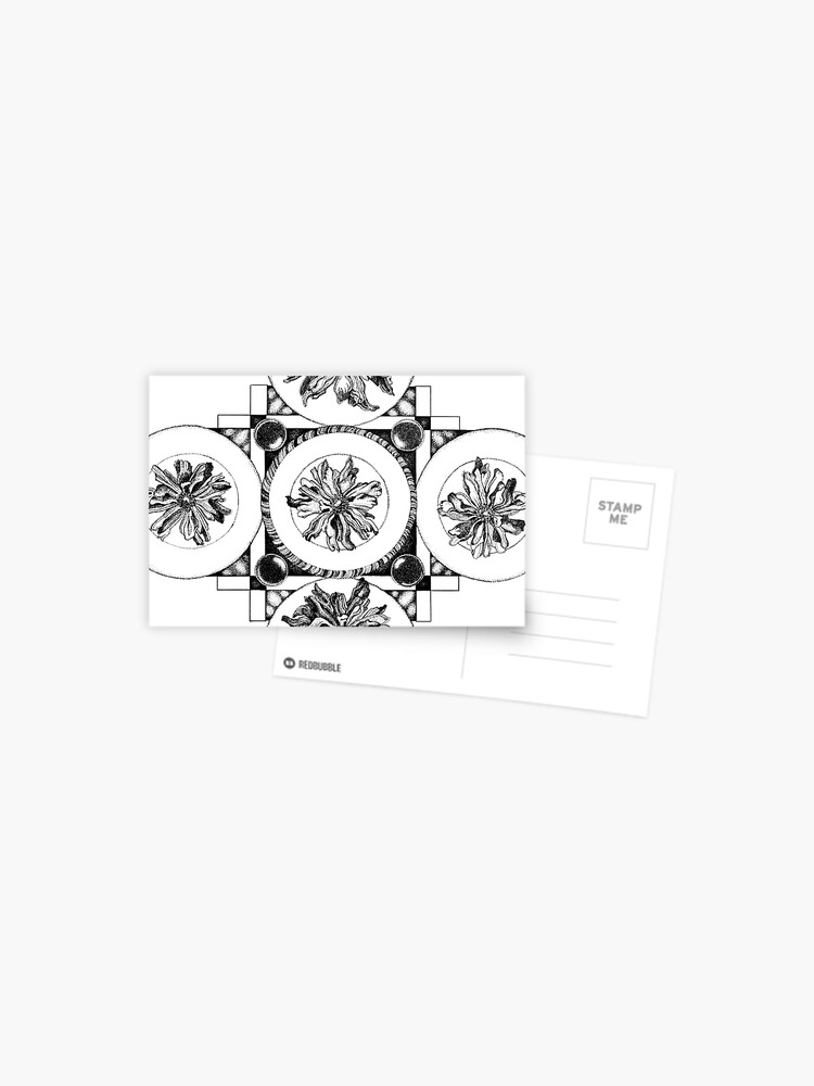 Thumbnail 1 of 2, Postcard, The Walkway, Ink Drawing designed and sold by Danielle Scott.