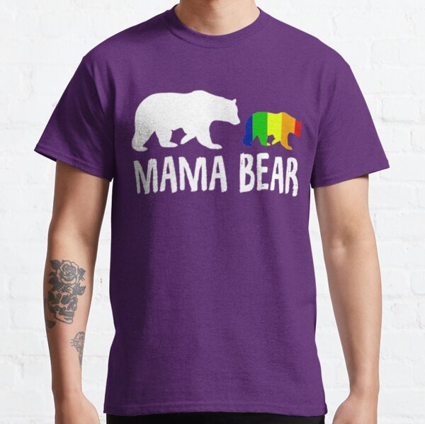 Women's Mama Bear Shirt Mom T Shirt Bear Cubs Family TShirt Clan Mothe