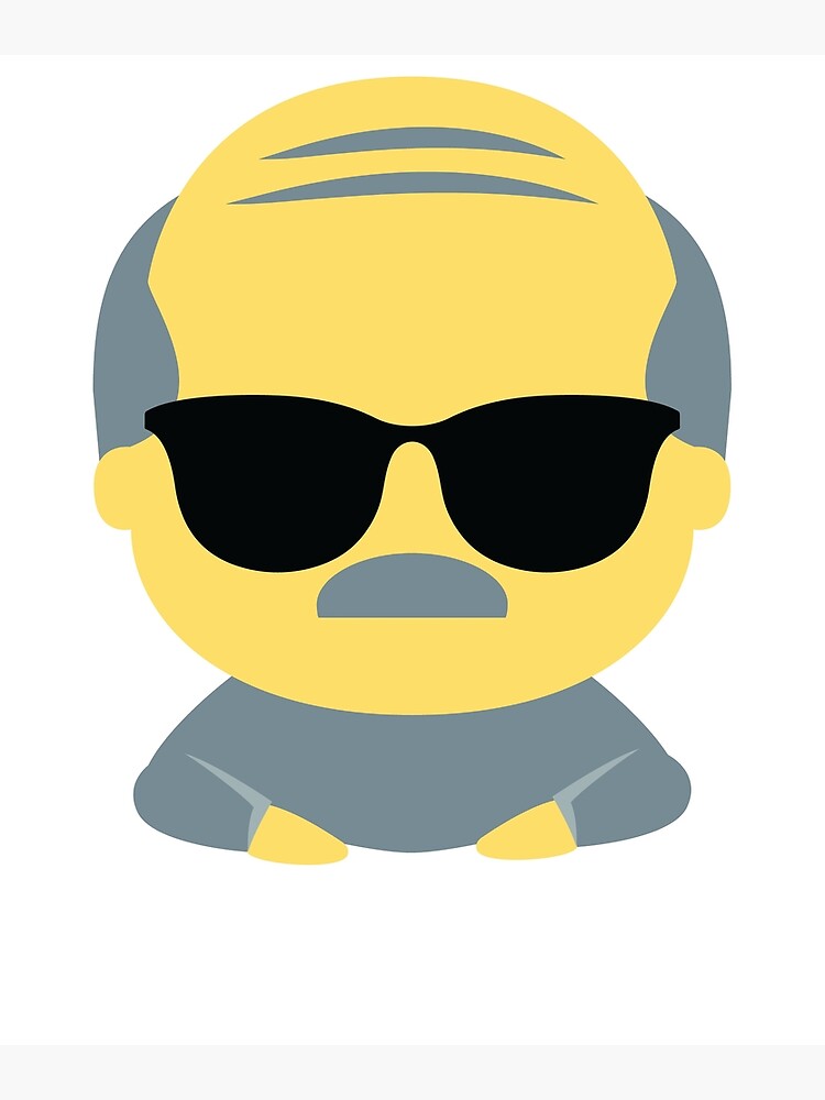 "Grandpa Emoji " Canvas Print by HippoEmo Redbubble