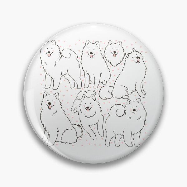 Item preview, Samoyed dog illustration  designed and sold by Yarafantasyart.