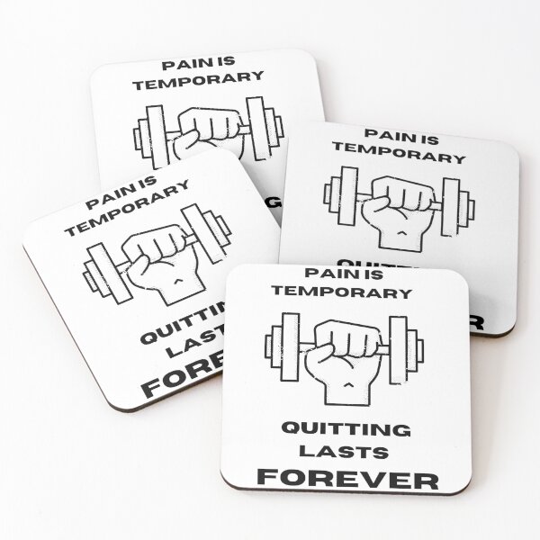 Item preview, Pain Is Temporary Quitting Lasts Forever designed and sold by noha alzohbi.