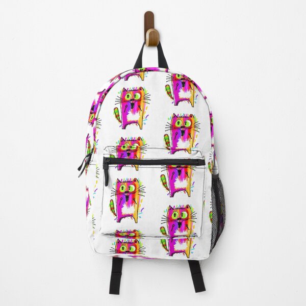 Item preview, colorful abstract happy cat painting doodle  designed and sold by vishalraifx.