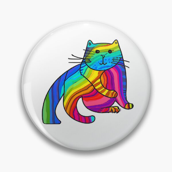 Item preview, abstract strange colorful cat art  designed and sold by vishalraifx.
