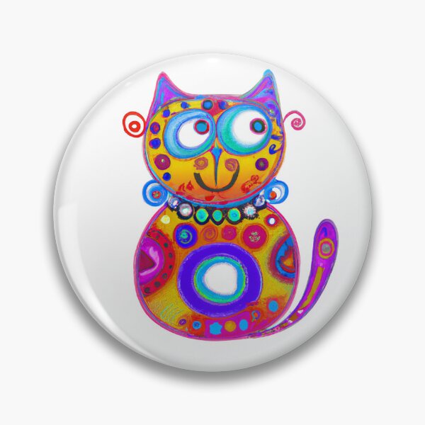 Item preview, Abstract cute colorful cat art  designed and sold by vishalraifx.