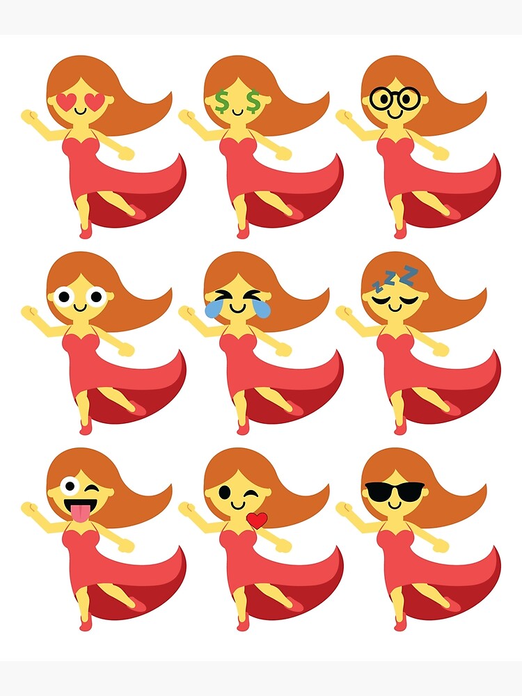 dancer-girl-emoji-photographic-print-by-hippoemo-redbubble