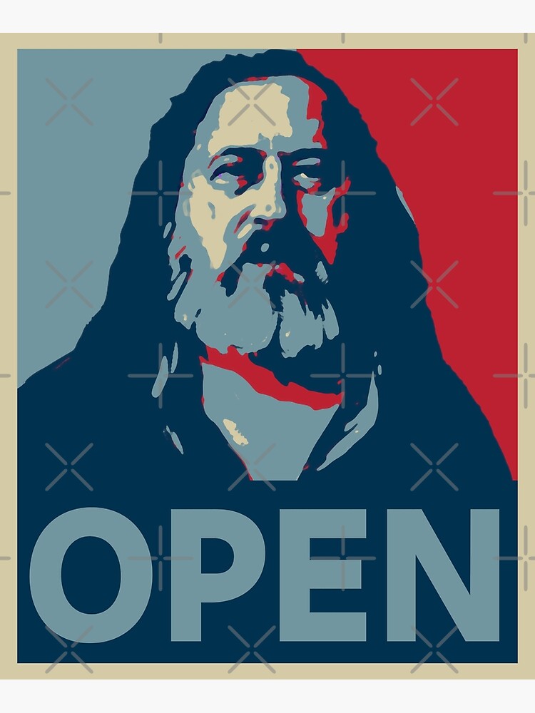 Poster for Sale mit "Richard Stallman – Open (Obama-Poster-Stil)" von  SolarCross | Redbubble