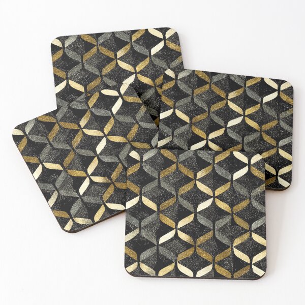 Item preview, Trellis in Silver Gold and Graphite designed and sold by Patternifico.