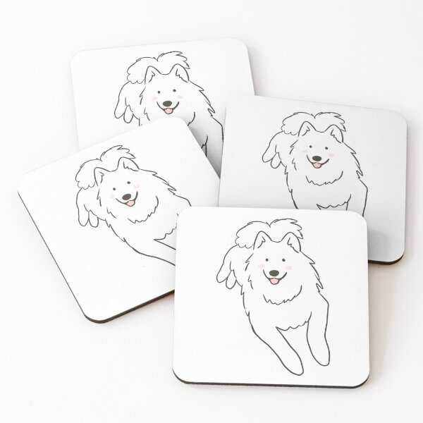 Item preview, Cute samoyed dog illustration  designed and sold by Yarafantasyart.