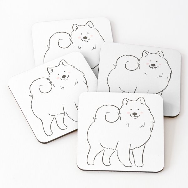 Item preview, Cute samoyed dog illustration  designed and sold by Yarafantasyart.