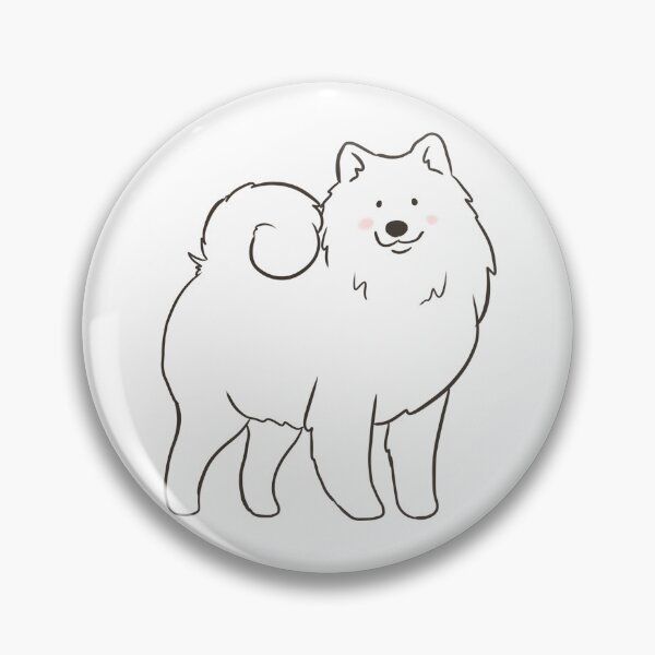 Item preview, Cute samoyed dog illustration  designed and sold by Yarafantasyart.