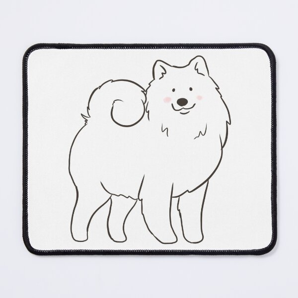 Item preview, Cute samoyed dog illustration  designed and sold by Yarafantasyart.