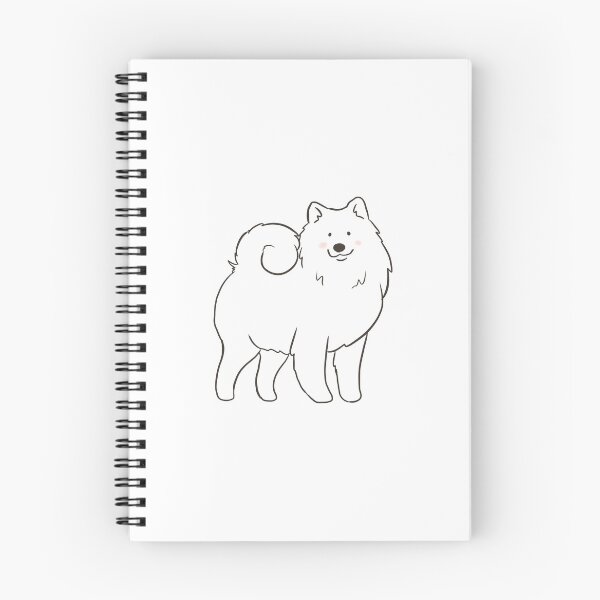 Item preview, Cute samoyed dog illustration  designed and sold by Yarafantasyart.