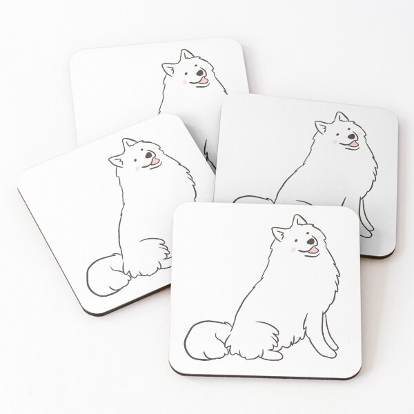 Item preview, Cute samoyed dog illustration  designed and sold by Yarafantasyart.
