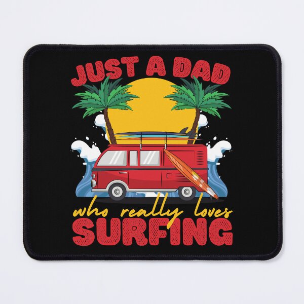 Item preview, Just a Dad Who Loves Surfing Red designed and sold by to-esu.