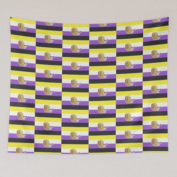 Item preview, Nonbinary Pride Cinnasnail Bugsnax designed and sold by Penguininja.