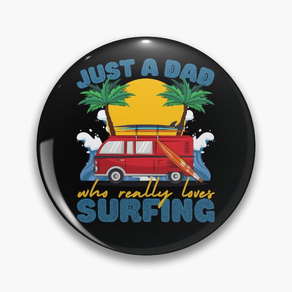 Item preview, Just a Dad Who Loves Surfing Blue designed and sold by to-esu.
