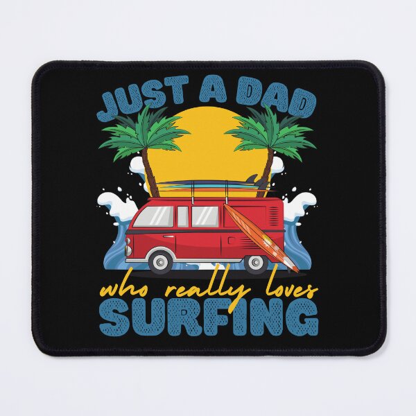 Item preview, Just a Dad Who Loves Surfing Blue designed and sold by to-esu.