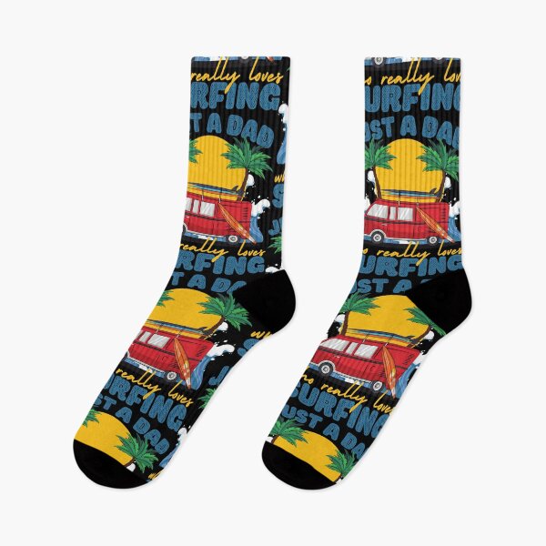 Item preview, Just a Dad Who Loves Surfing Blue designed and sold by to-esu.
