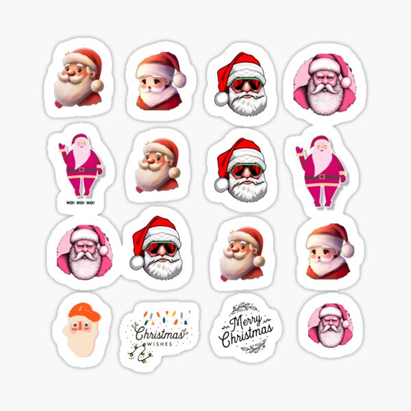 Item preview, Santa Claus Christmas Stickers designed and sold by QuotezArtist.