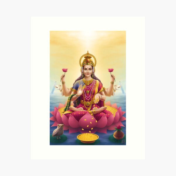 Goddess Lakshmi Lámina artística