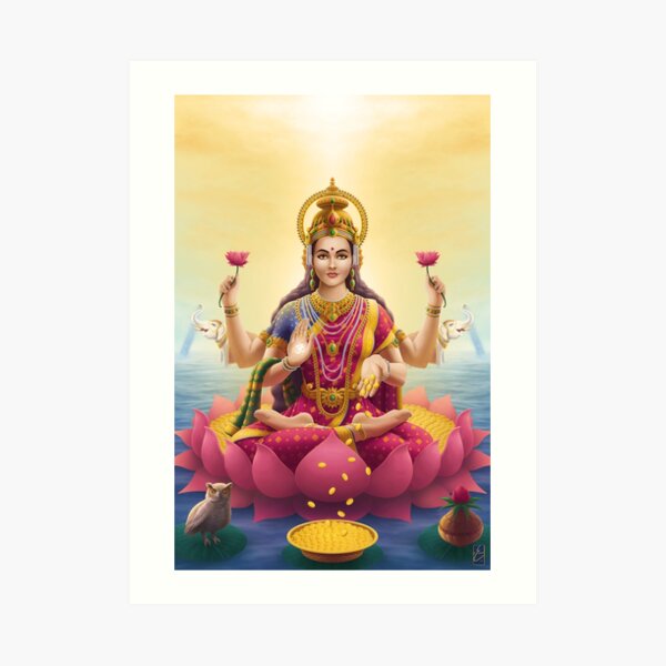Goddess Lakshmi Art Print