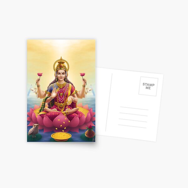 Goddess Lakshmi Postcard