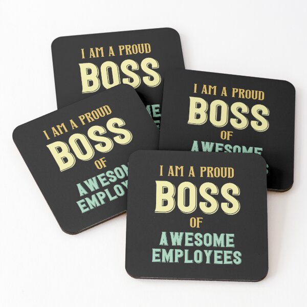 Item preview, I'm A Proud Boss Of Awesome Employees designed and sold by RockBeeDesigns.