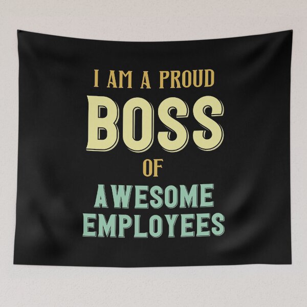Item preview, I'm A Proud Boss Of Awesome Employees designed and sold by RockBeeDesigns.