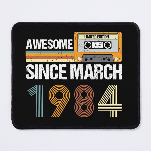 Item preview, Awesome Since March 1984 | 39th Birthday Gifts | 39 Years Old Gifts designed and sold by AMINE  ★★★★★.