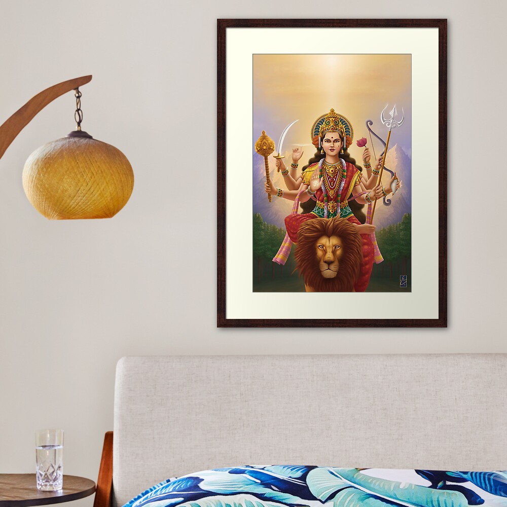 Goddess Durga Lámina enmarcada