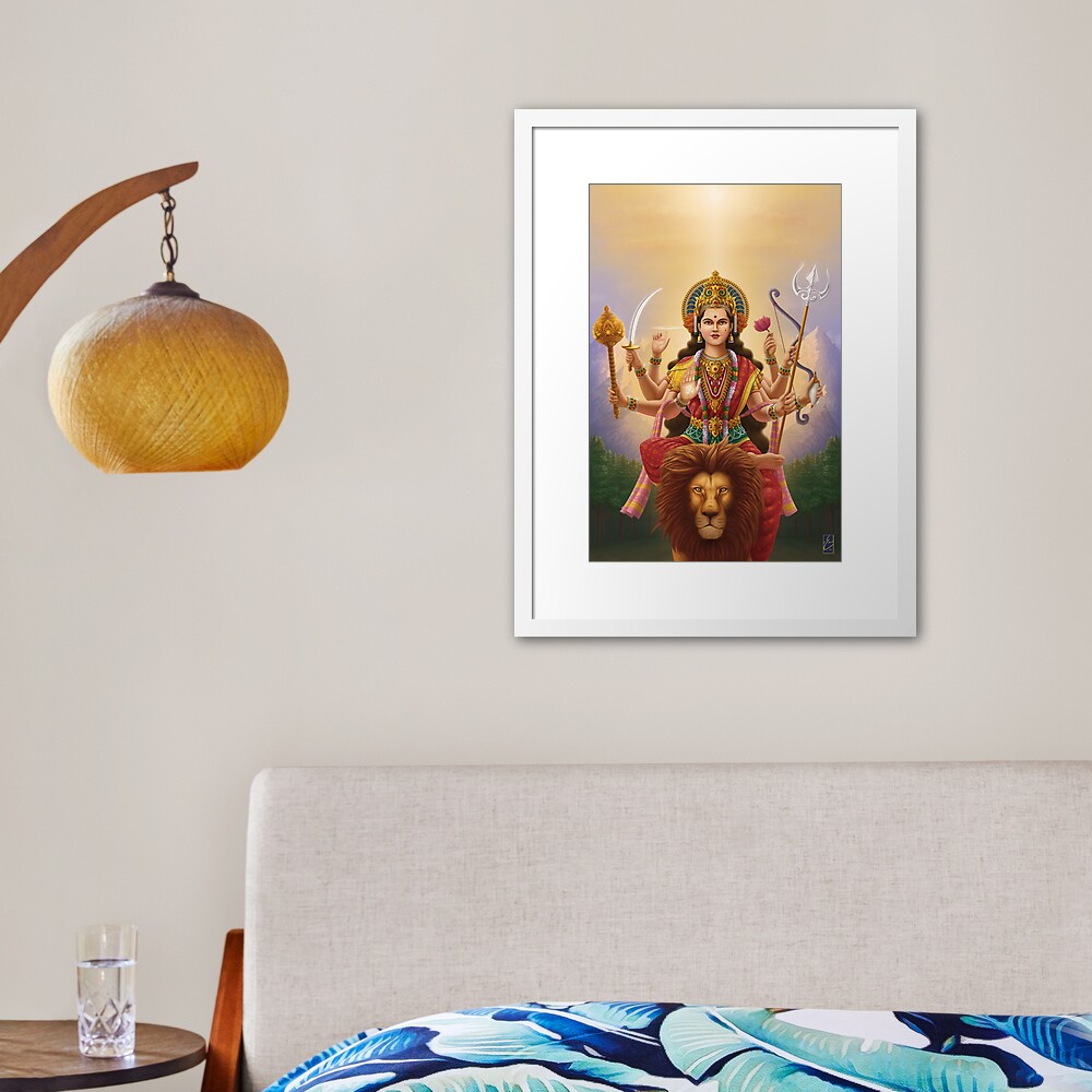 Goddess Durga Framed Art Print