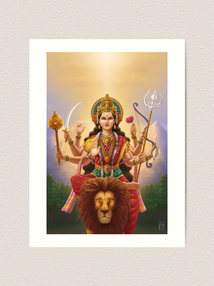 Alternate view of Goddess Durga Art Print