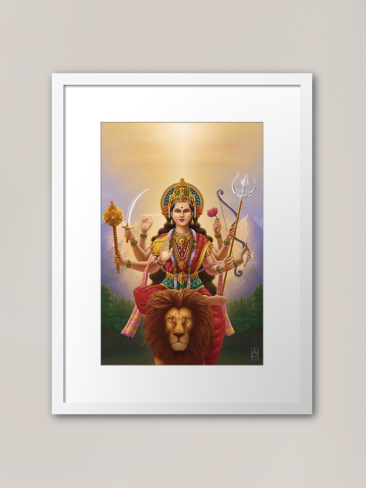 Alternate view of Goddess Durga Framed Art Print