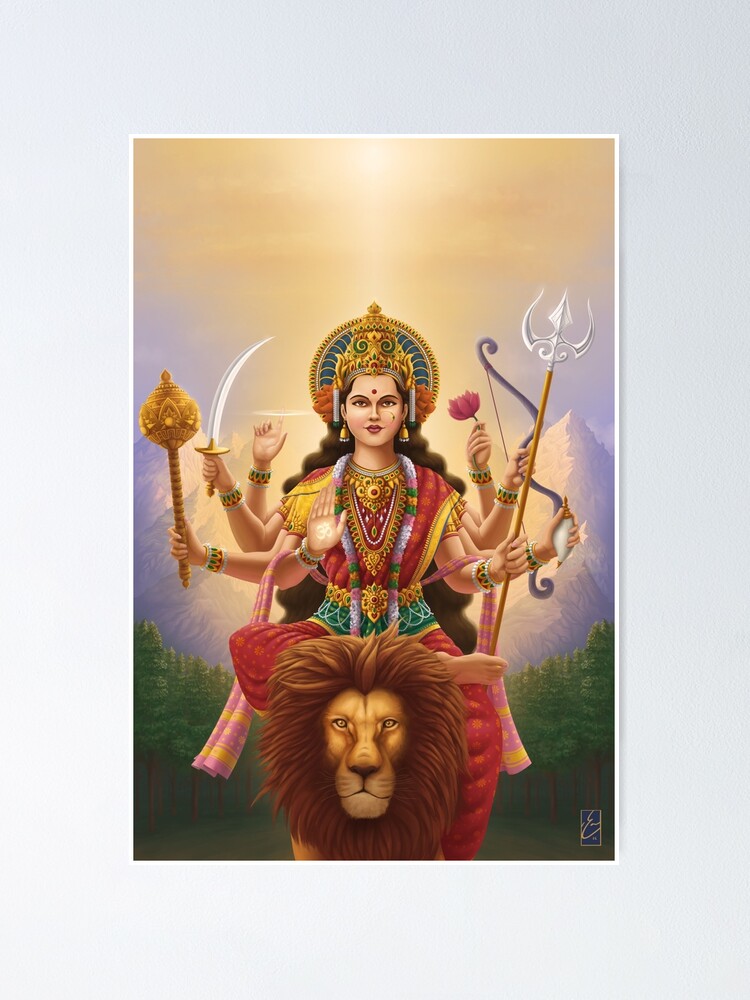 Alternate view of Goddess Durga Poster