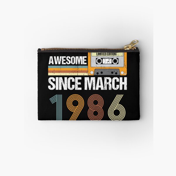 Item preview, Awesome Since March 1986 | 37th Birthday Gifts | 37 Years Old Gifts designed and sold by AMINE  ★★★★★.