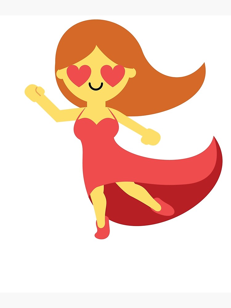 Dancer Girl Emoji Photographic Print By HippoEmo Redbubble   Flat,750x,075,f Pad,750x1000,f8f8f8.u4 