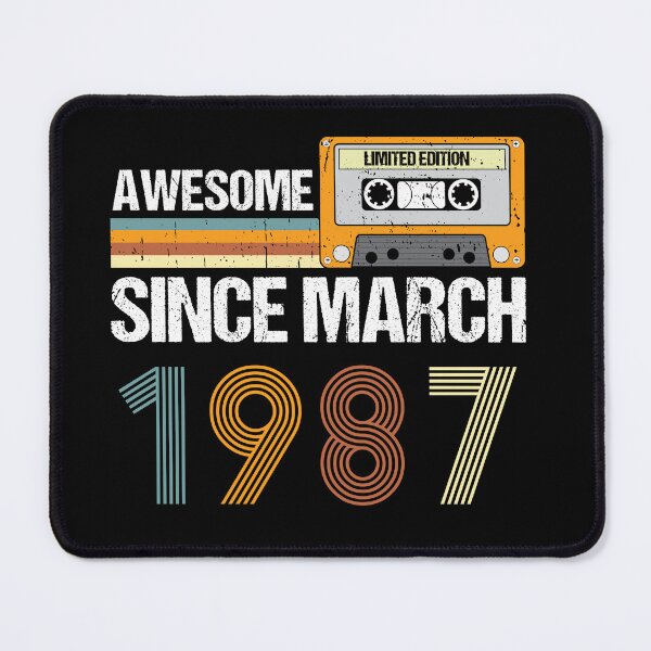 Item preview, Awesome Since March 1987 | 36th Birthday Gifts | 36 Years Old Gifts designed and sold by AMINE ★★★★★.