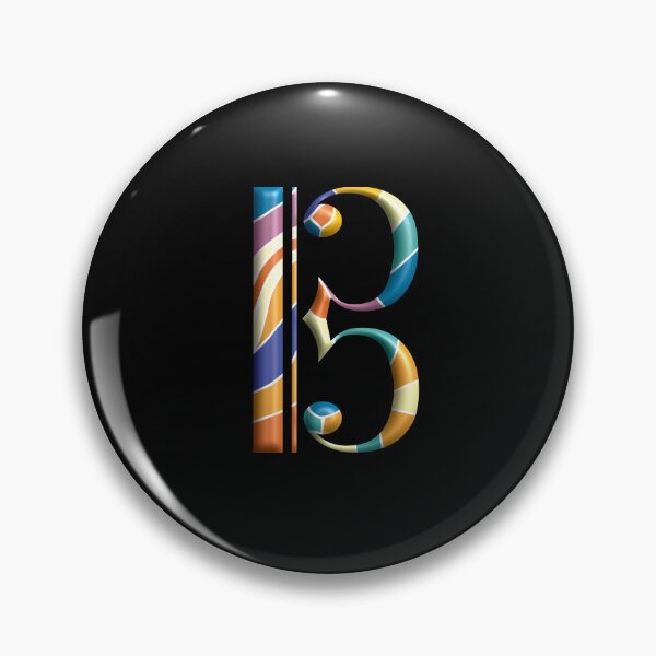 Item preview, Alto clef tenor clef colorful 3d designed and sold by piesdesignart.