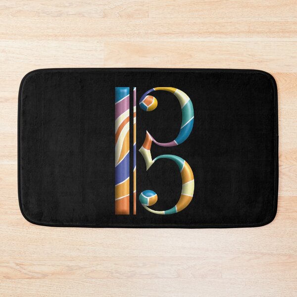 Item preview, Alto clef tenor clef colorful 3d designed and sold by piesdesignart.